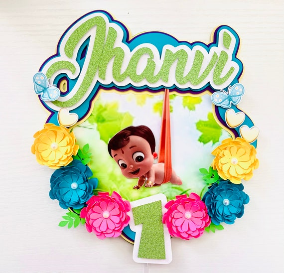 Personalized Mighty Little Bheem Theme Cake Topper Etsy Personalized Mighty Little Bheem Theme Cake Topper Etsy