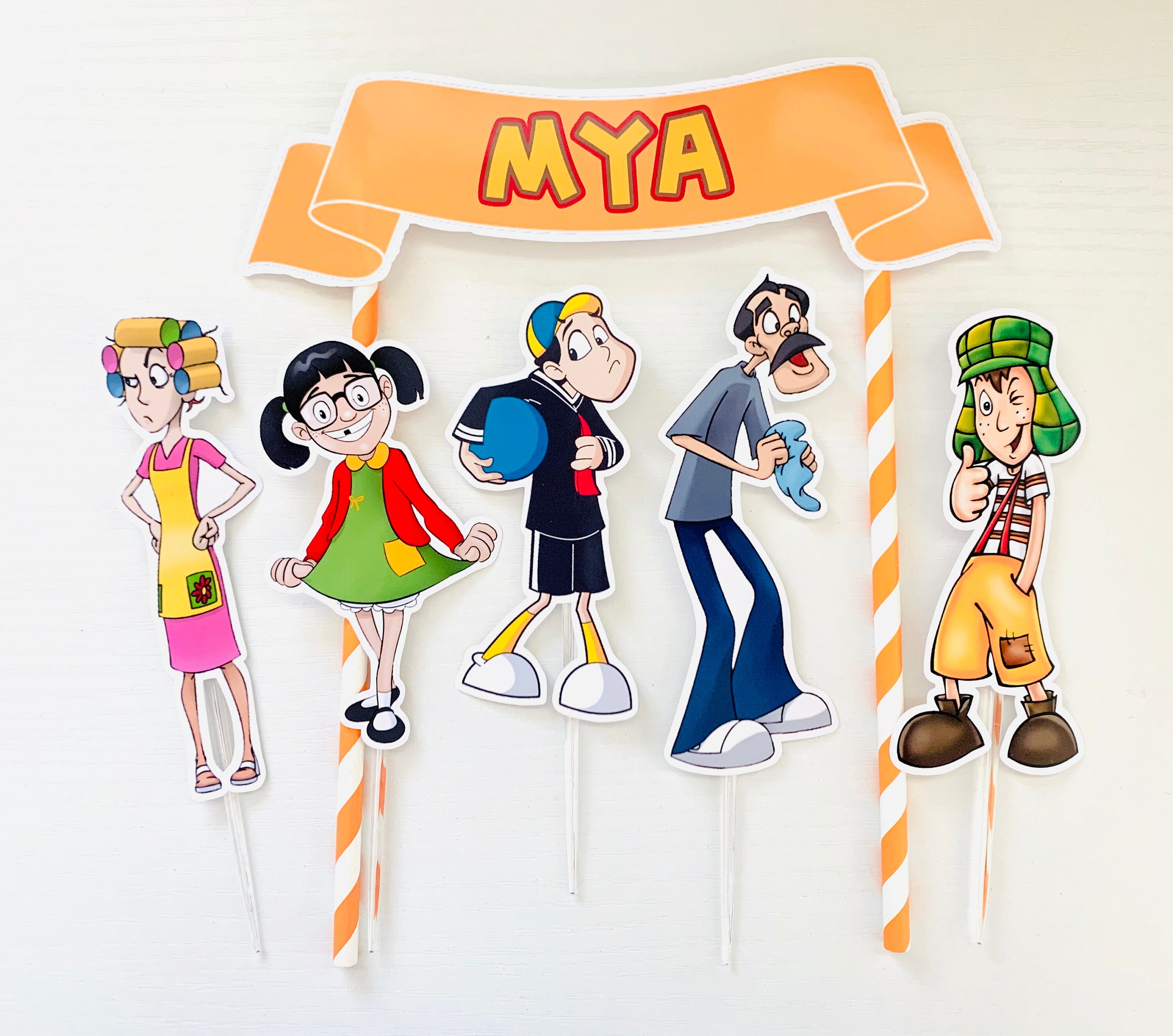 Personalized El Chavo del Ocho Theme Cake Topper | Etsy