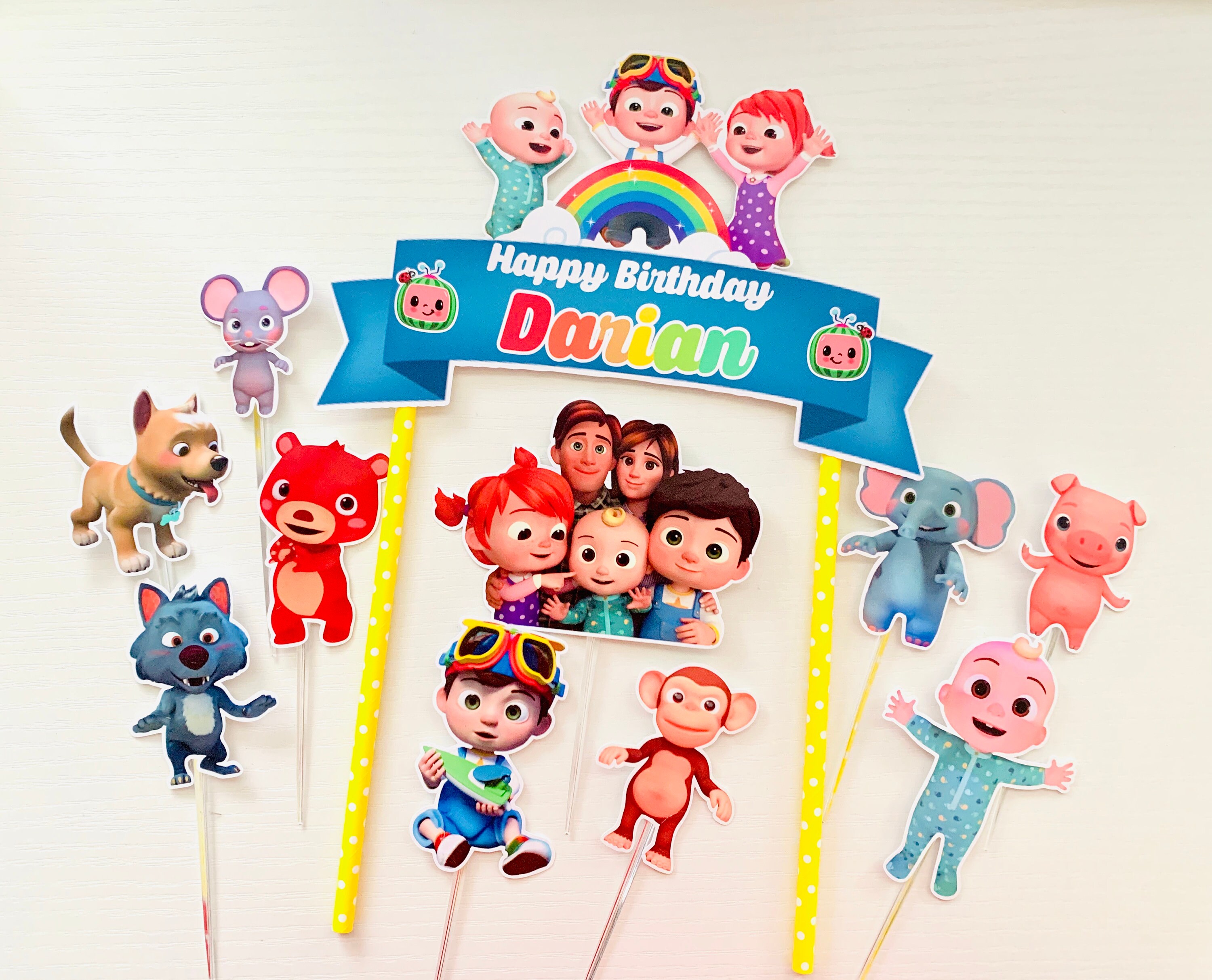 Personalized Theme Cake Topper Etsy