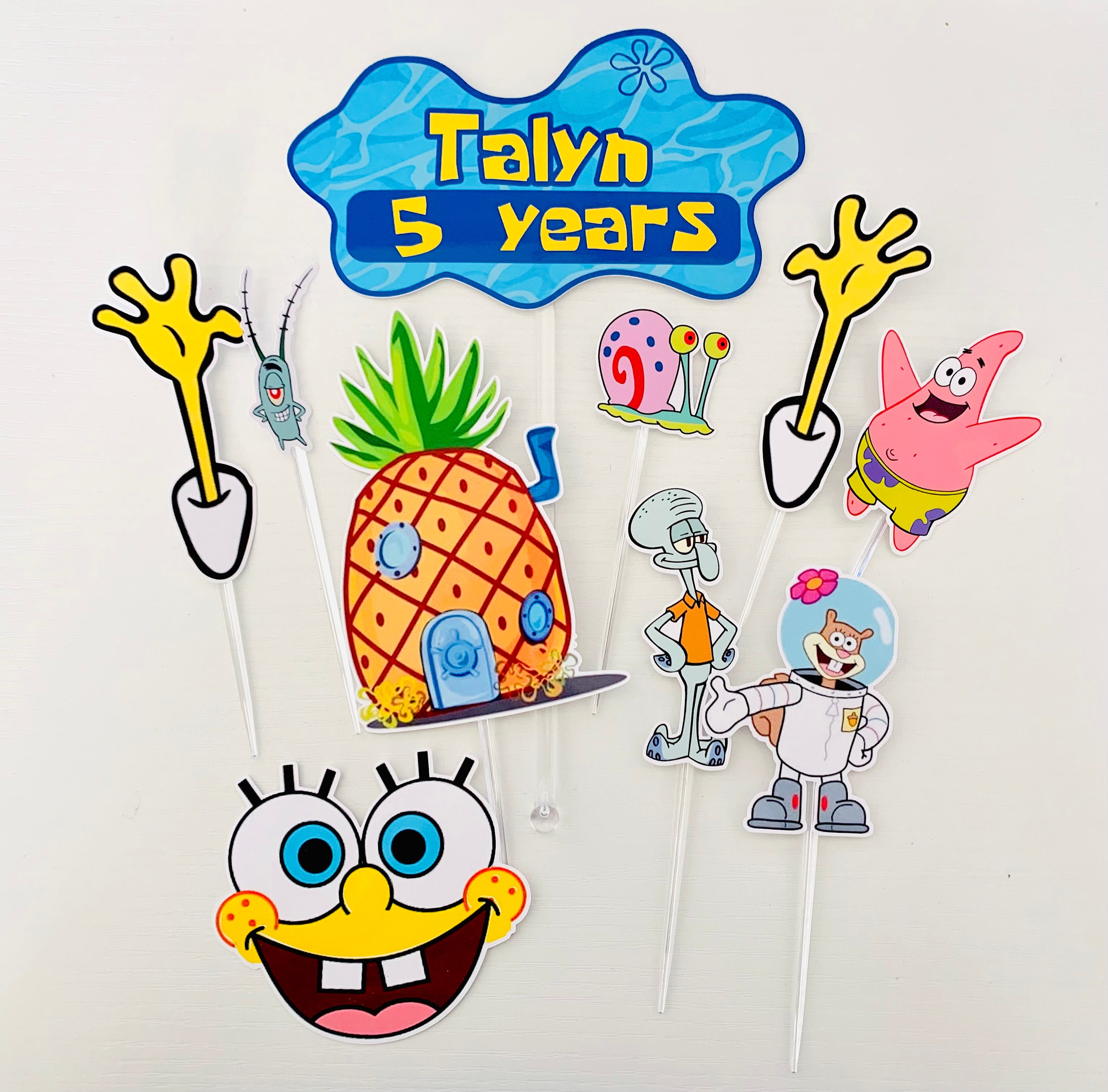 Spongebob Cake Topper Printable Design Talk
