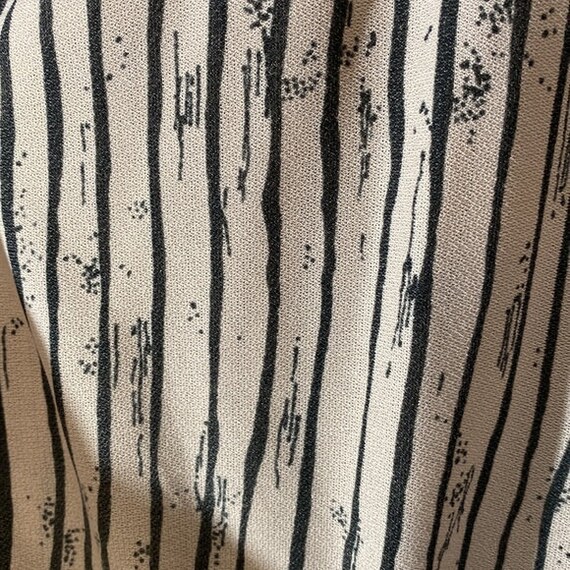 70s Vintage Rustic Stripe Mauve Button-down Dress - image 4