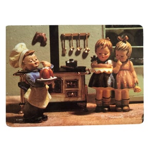 70s Vintage Cooking Dinner Ricolor Pictura Art Trivet Collectible by M.I. Hummel
