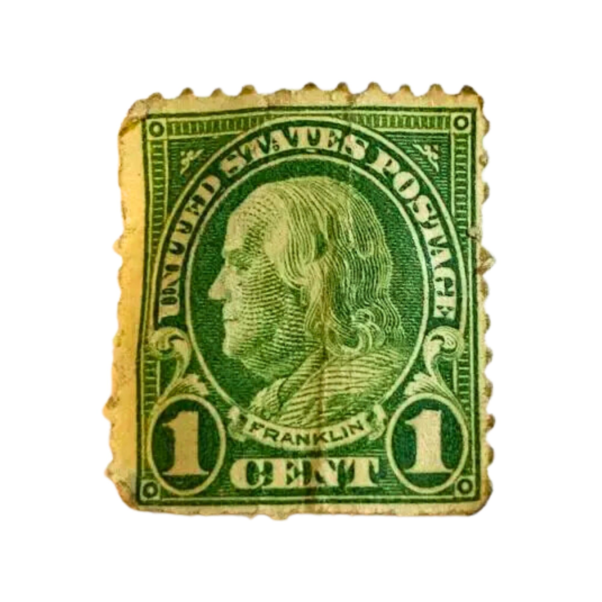 One Cent Green Ben Franklin Stamps - Etsy display picture 1