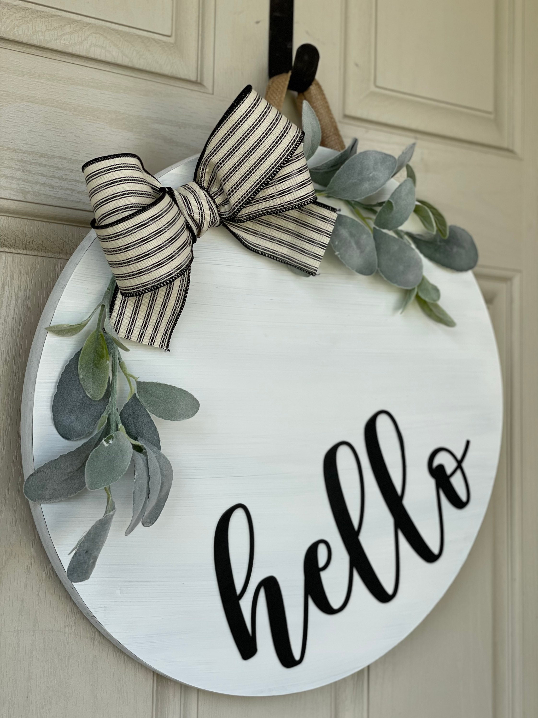 Wood Door Hanger Etsy