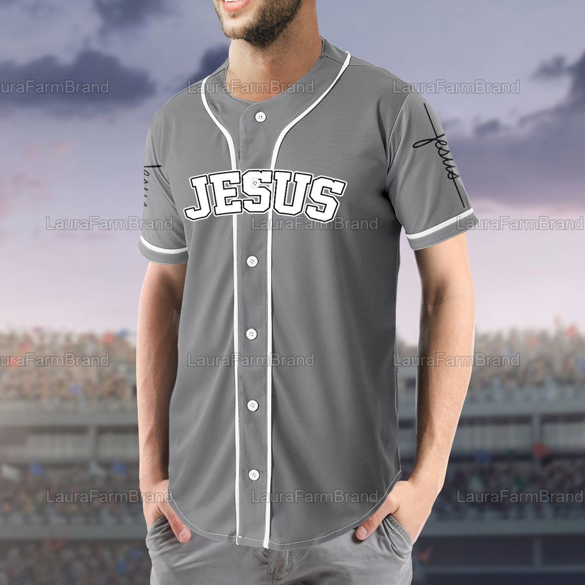 In The Arm Of Lord Baseball Jersey