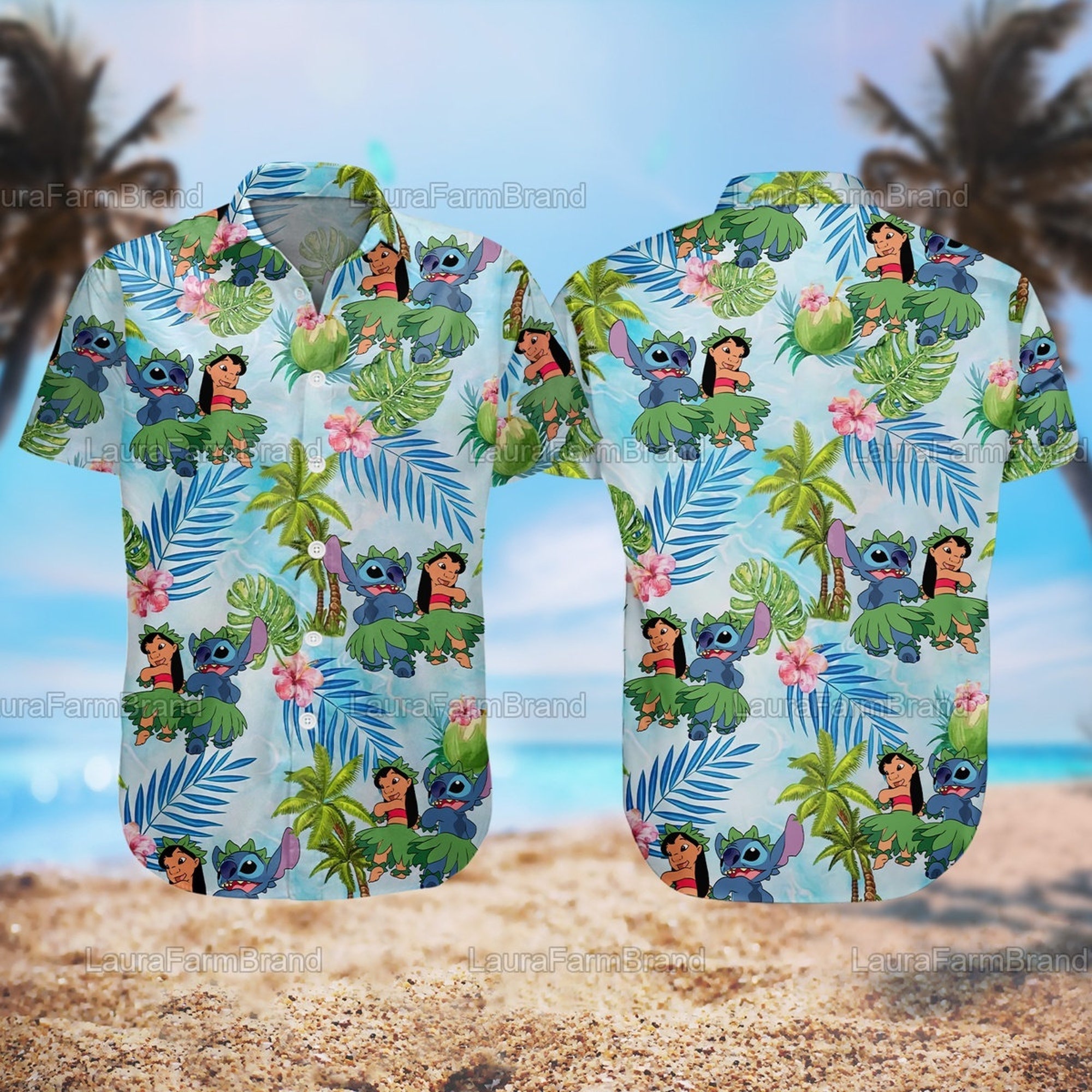 Lilo And Stitch Hawaiian Shirt Lilo And Stitch Hawaiian Shirt