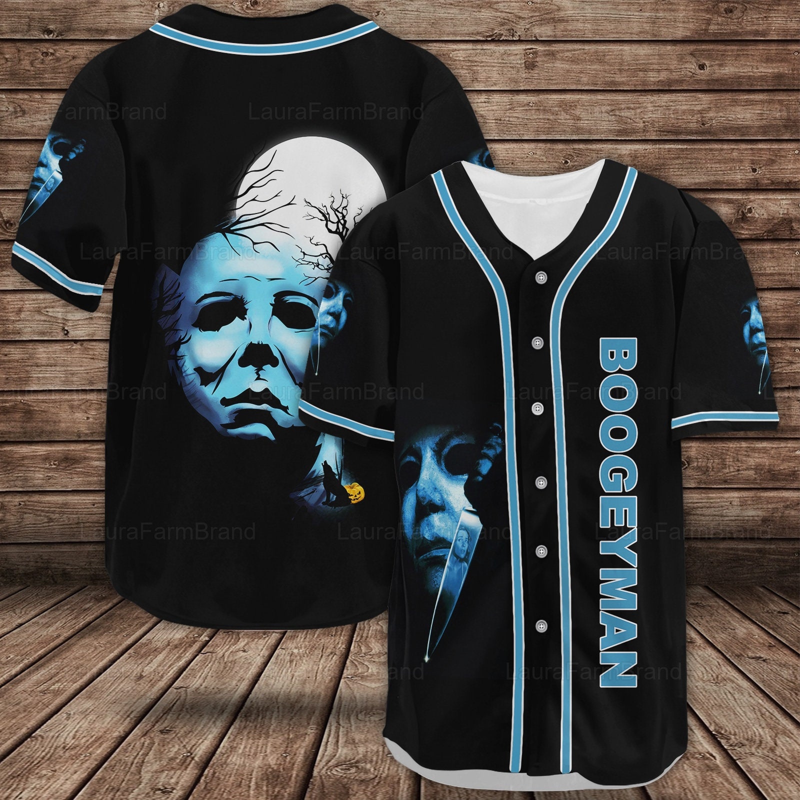 Discover Michael Myers Baseball Shirts, Myers Baseball Jersey, Scary Halloween Shirt