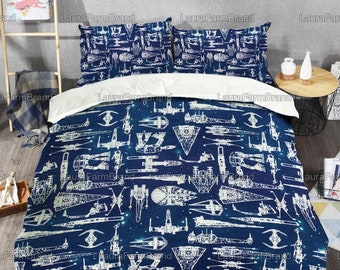 Bedding Features Luke Skywalker Includes Reversible Comforter & Sheet Set Star Wars Classic Grid 4 Piece Twin Bed Set Official Star Wars Product Super Soft Fade Resistant Microfiber