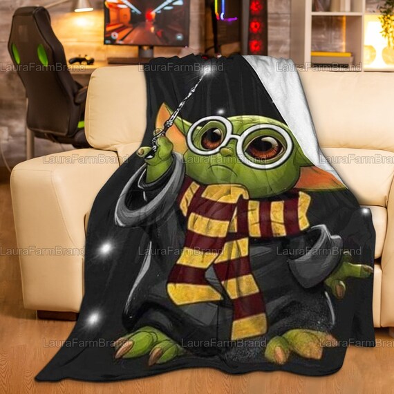 Baby Yoda Blanket Cute Baby Yoda Blanket Yoda Lover Blanket Etsy