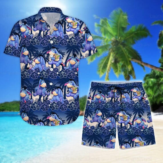 Eeyore Hawaii Shirt and Man Shorts Eeyore Tropical Shirts - Etsy