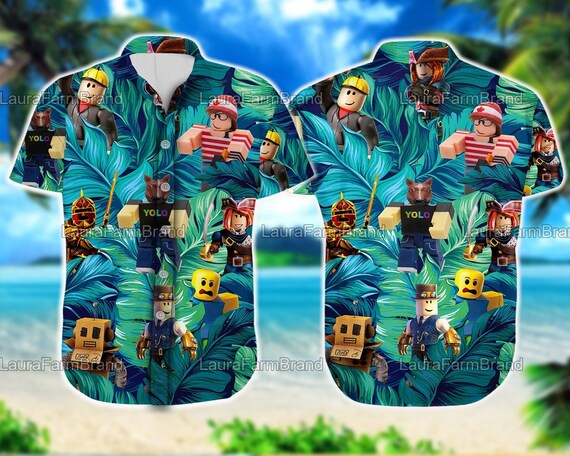 Roblox Hawaiian Shirt Tropical Roblox Hawaii Tee Roblox | Etsy Canada