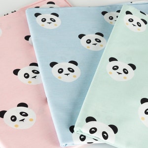 Baumwollstoff Meterware "Panda" Kinder Stoff 240 cm Maxi-Breite 100% Baumwolle Öko-Tex