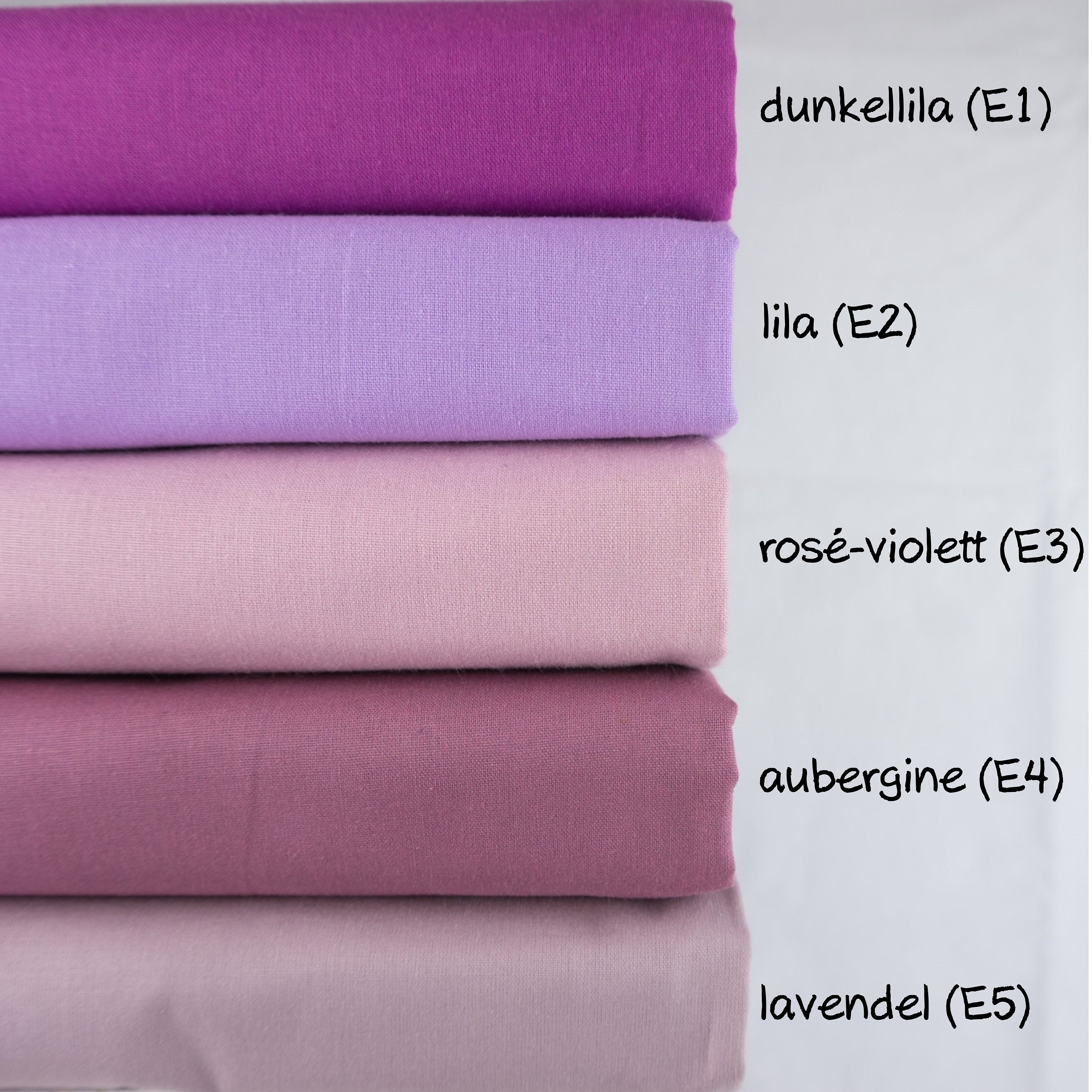 Baumwollstoff Meterware Uni Stoff lila violett 240 cm Maxi-Breite 100%  Baumwolle Öko-Tex Baby Kind