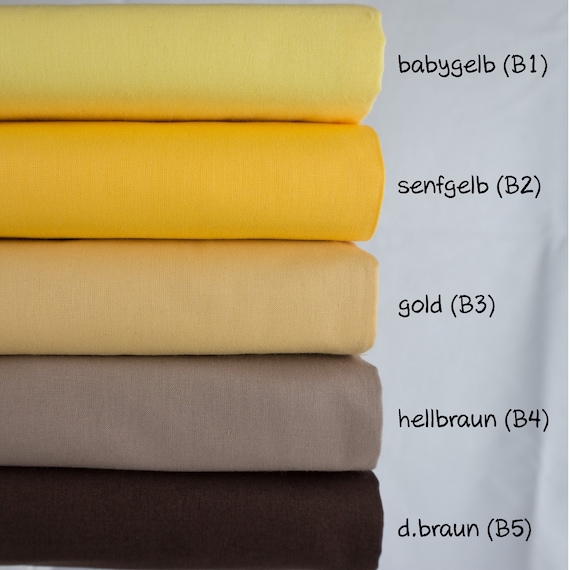 Baumwolle Meterware Gelb Baumwollstoff Meterware Uni Stoff Gelb