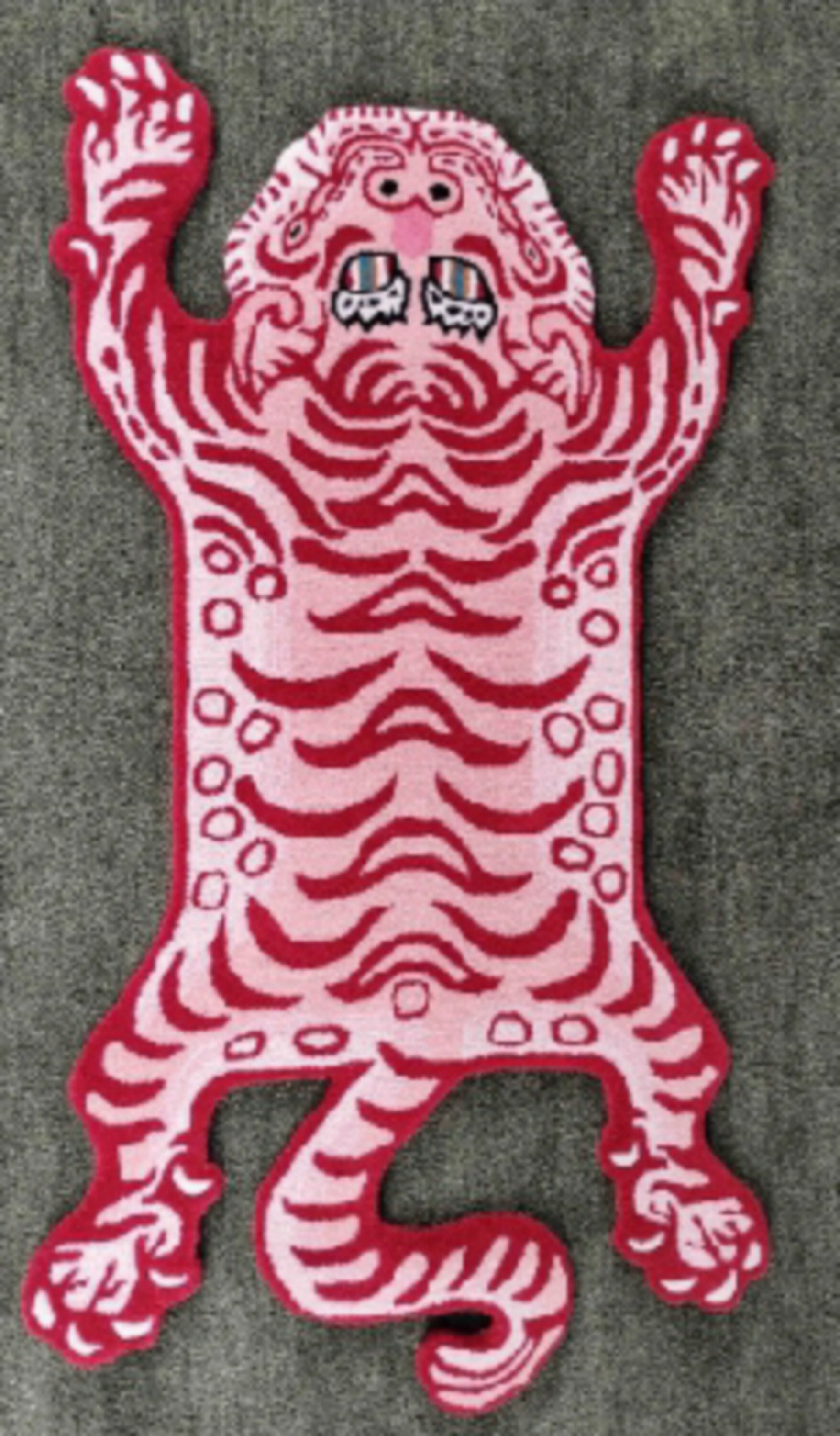 Tibetan Tiger Skin Rug Home Decor Mat Animal Skin Wall Hanging Etsy