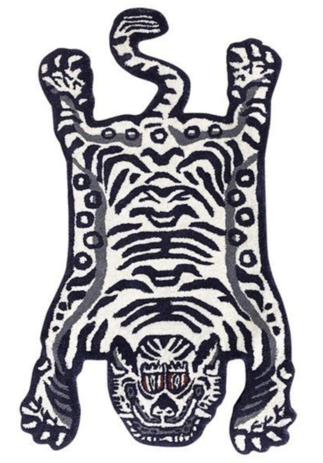 Tiger Skin Rug Home Decor Mat Animal Skin Wall Hanging for Living Room