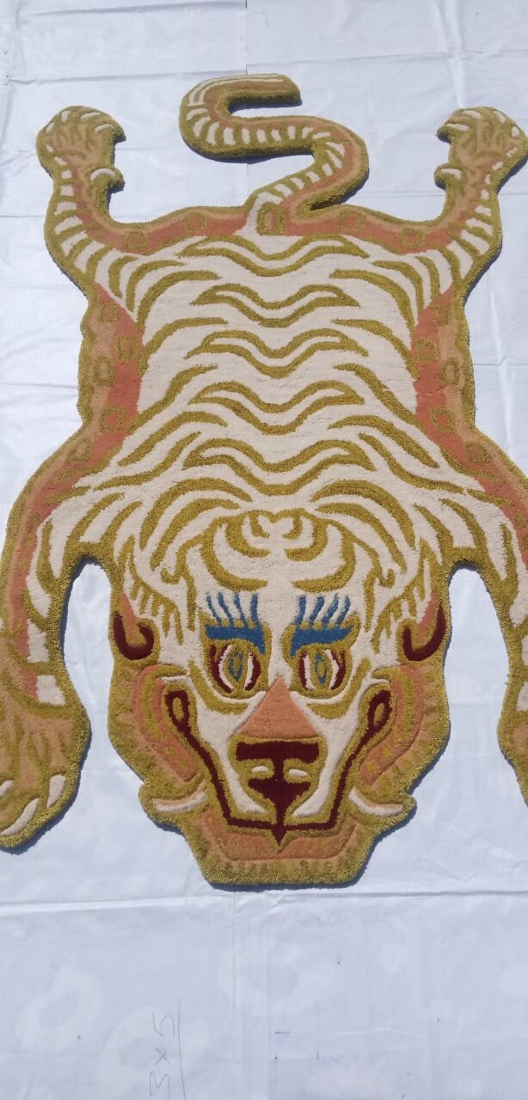 Tibetan Tiger Skin Rug Home Decor Mat Animal Skin Wall Hanging Etsy
