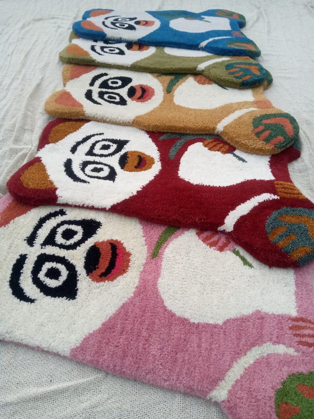 Panda Rug Home Decor Mat Panda Kids Animal Skin Wall Hanging Etsy