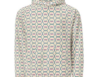 The Purp Effect Vintage Pattern Hoodie - SUPER SOFT Relaxed Fit Sweatshirt - Designer Brands - High Fashion