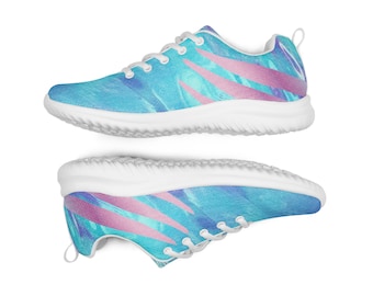 Ultralight Flyknit Sneakers: Aqua Blue Low Top Shoes, Breathable Lining