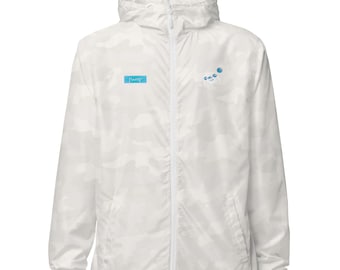 Lightweight Camo Windbreaker Jacket: Hooded Water-Resistant Rain Jacket