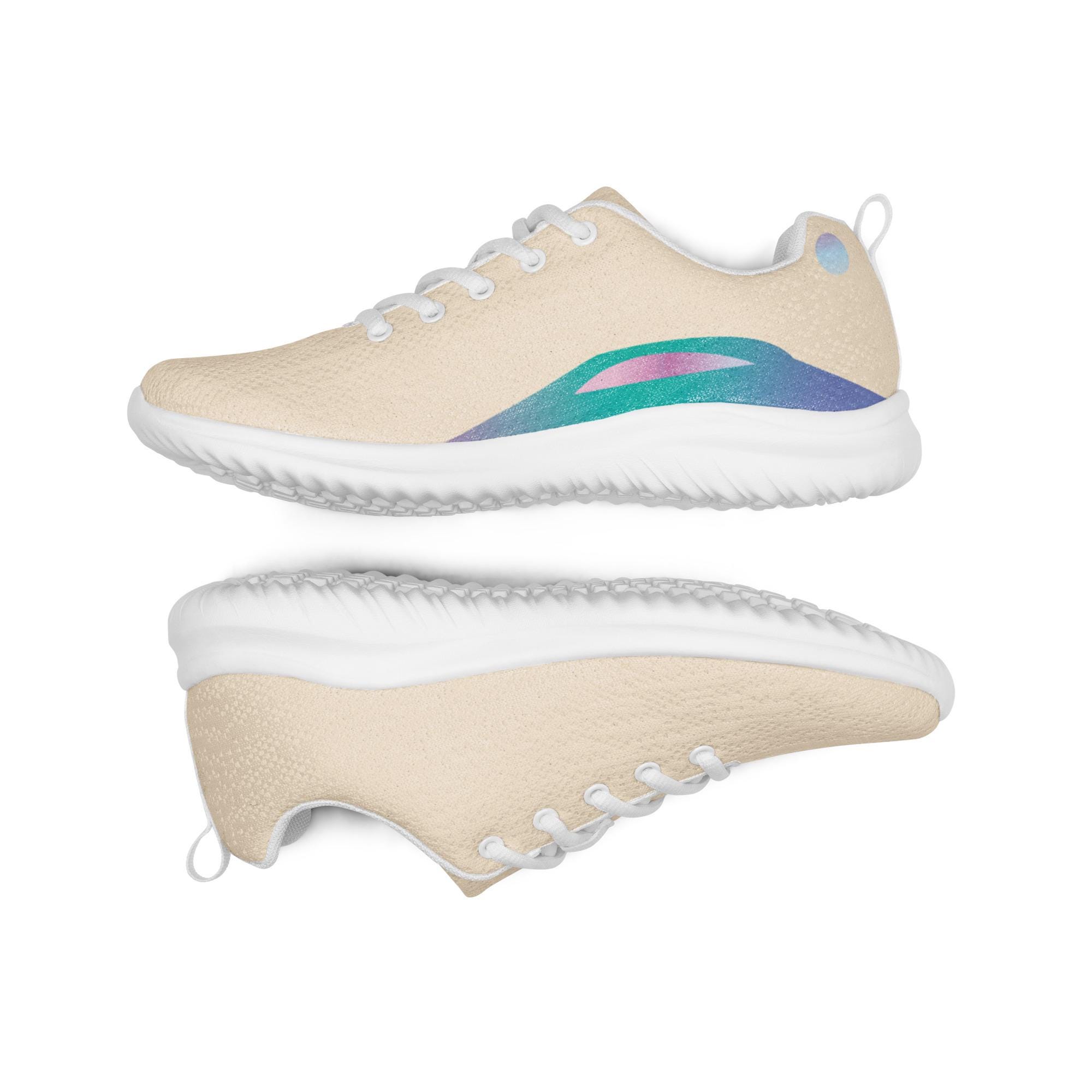 Zapatillas unisex de punto teñido espacial: zapatillas deportivas bajas para caminar