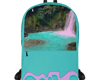 Rio Celeste Waterfall Backpack – Turquoise Travel Athletic Bag