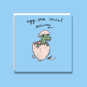 Biglietto d'auguri speciale per neonati Eggstra
