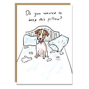 Carte chien coquin