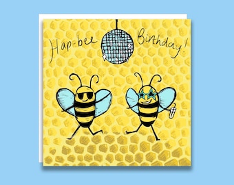 Bee Lover Birthday Card - Bumble bee