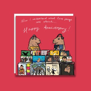 Ahora entiendo de qué tratan las canciones de amor Tarjeta de aniversario