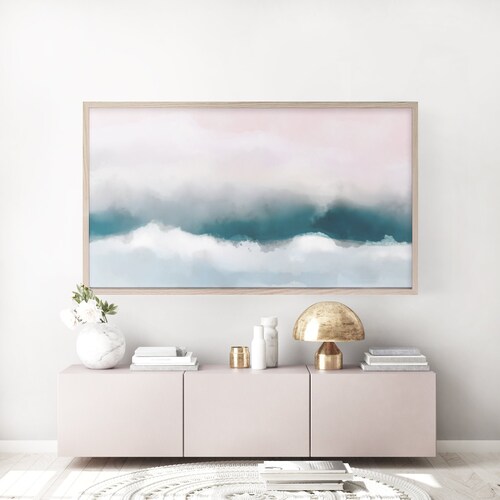 Art for Samsung Frame TV Digital Art for TV Abstract Sunset Etsy