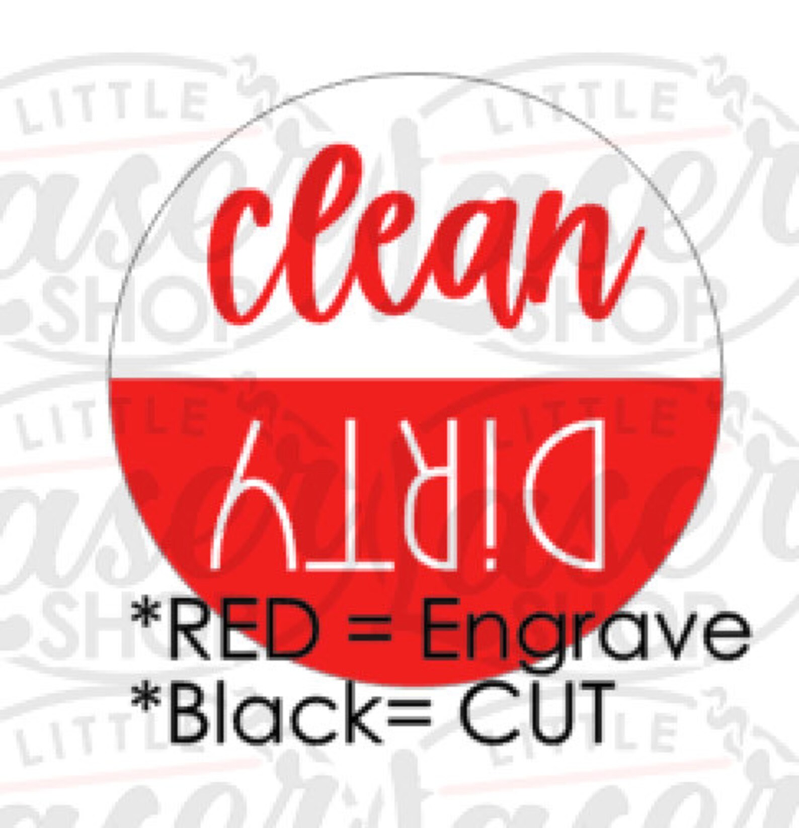 Diy Dishwasher Dirty Clean Sign SVG PDF PSD Dxf Etsy