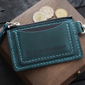 Porte-cartes en cuir Porte-monnaie cadeau pour papa Porte-monnaie en cuir Porte-clés personnalisé Porte-monnaie en cuir Porte-cartes en cuir