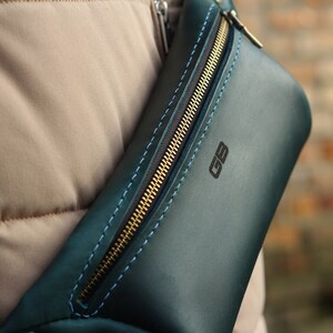 Sac bandoulière, sac banane, sac unisexe en cuir, sac banane, sac banane homme en cuir, sac bandoulière en cuir festival, petit sac en cuir, idée cadeau fait main
