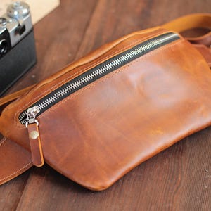 Gürteltasche, kleine Leder Fanny Pack, kleine Cross Body Bag, Leder Fanny Pack, kleine Tasche Unisex,Damen Tasche Leder,Leder Gürteltasche