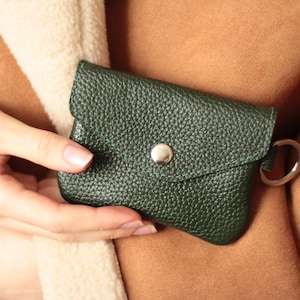 Kleine Geldbörse, Geldbörse, Leder Portemonnaie für Frauen, personalisierte Geldbörse, Geschenk für Freundin, kleine Geldbörse