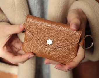 Monedero pequeño, monedero, Cartera de piel para mujer, cartera personalizada, regalo para novia, cartera pequeña