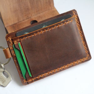 Schlüsselanhänger Brieftasche Kartenhalter, Schlüsselanhänger Brieftasche, Leder Brieftasche, Personalisierte Schlüsselanhänger Brieftasche, Brieftasche Schlüsselanhänger, Kartenhalter, Visitenkartenhalter