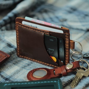 Porta carte, portachiavi, portachiavi personalizzato, portachiavi portafoglio, porta monete in pelle, portachiavi porta carte in pelle