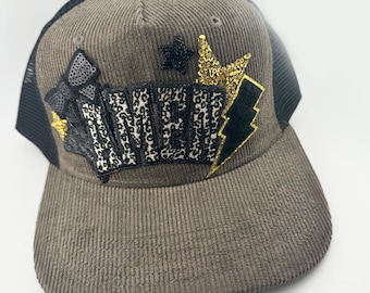 AMEN Cheetah Print Corduroy Trucker Hat – Chenille Patches