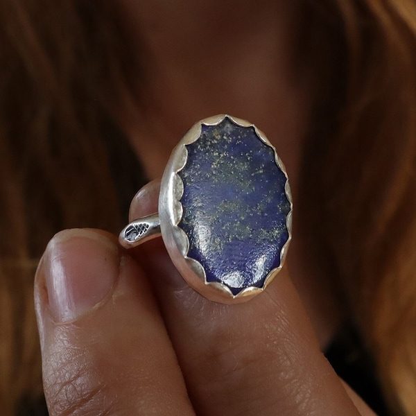 Bague en argent et Lapis-lazuli