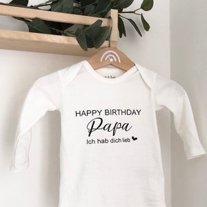 Happy Birthday alles gute zum Geburtstag Papa Vater Geschenk Bügelbild diy Botschaft Überraschung Für Body shirt Vatertag