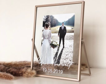 Personalisierter Hochzeits Bilderrahmen Unsere Hochzeit Geschenk Standesamt Trauung Trauzeuge Erinnerung Foto Deko