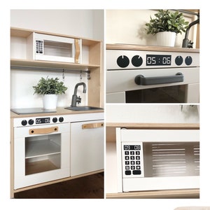 Sticker Complete Set Sticker | Children's kitchen microwave oven display |  personalized | Ikea Duktig