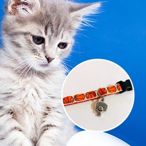 Basketball Cat Collar with Charm