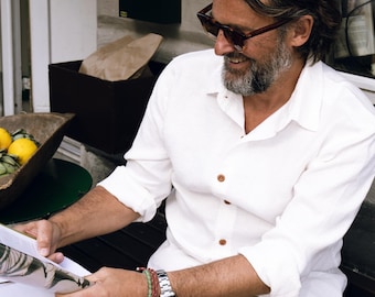Relaxed button-down shirt | 100% Hemp