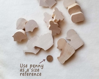 Grab Bag of Wood Cutouts and Pieces, GBW105