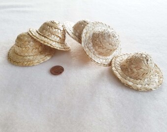 Dollhouse Miniature Summer Rose Straw Hat