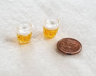 Miniature Beer Stein Mugs, 2pc MK135